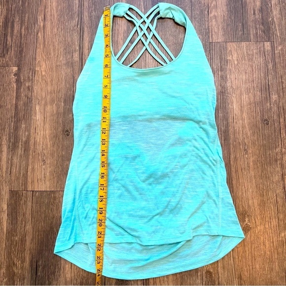 Women’s F21 Turquoise Workout T-Shirt Crisscross Back Size S - Picture 9 of 12